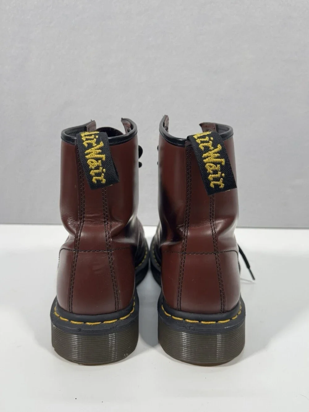 Doc Marten's Red Men's High Top Laced Leather Boots 7